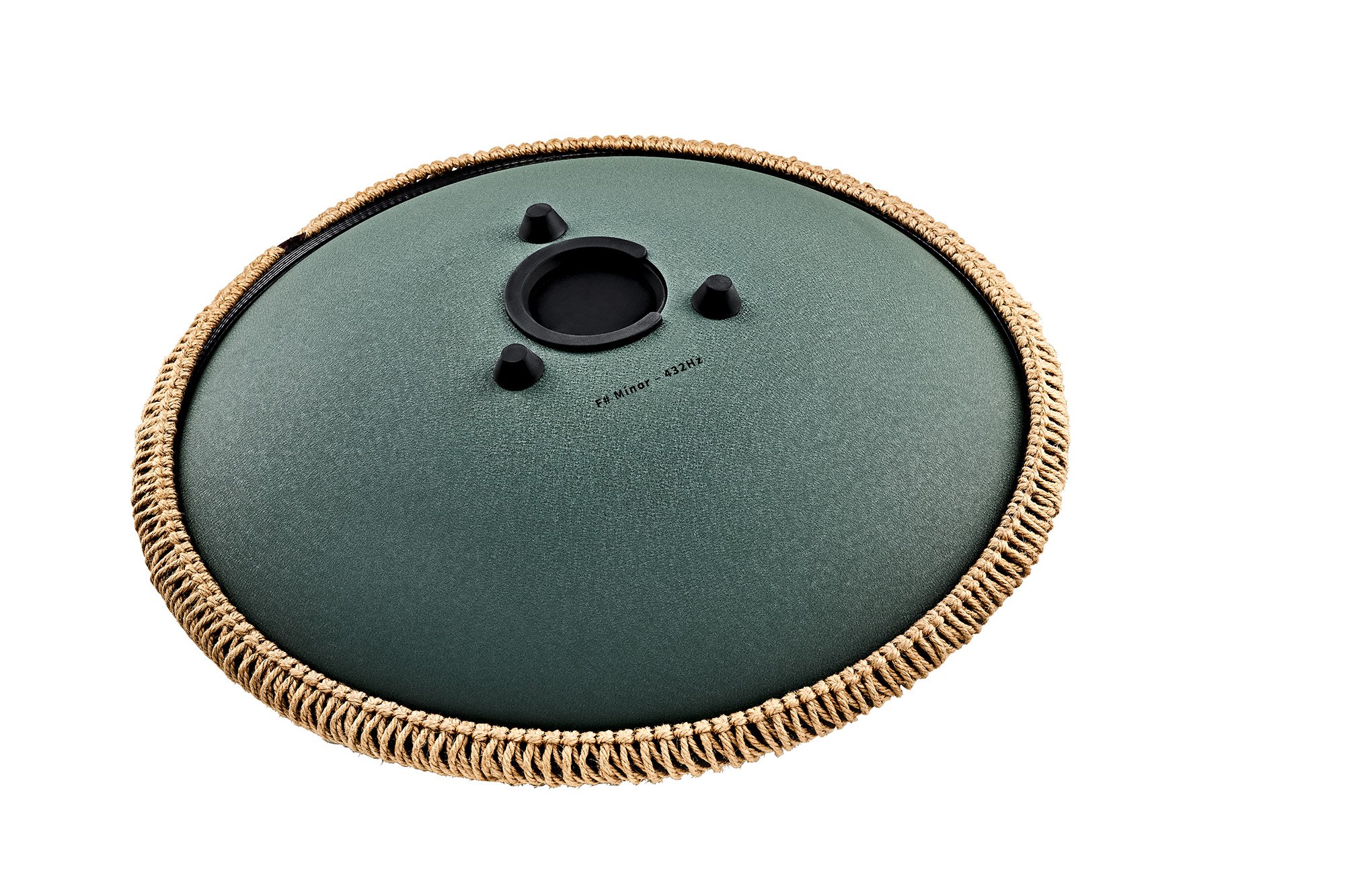 OSTD4DGE Octave Steel Tongue Drum Fis Moll Dunkelgrün 16" 432Hz
